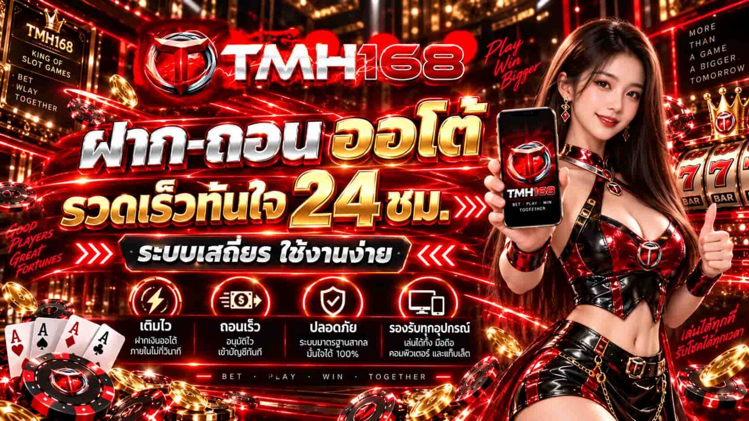 tmh168 สล็อตออนไลน์ครบทุกความสนุก รองรับสล็อตมือถือ